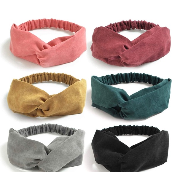 Cross cross Boho vintage head wrap Headbands 7 pack - Picture 2 of 6
